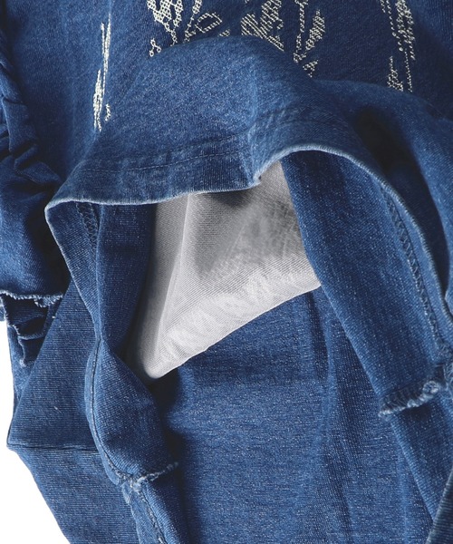 RADCHAP（ラッドチャップ）の「インディゴカットソークロスステッチ刺繍ブラウス（シャツ/ブラウス・キッズ・サックスブルー/ブルー・90cm/100cm/110cm/120cm/130cm/140cm/150cm）」の12枚目の写真