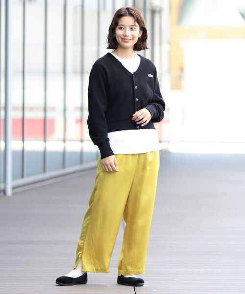 BEAMS BOY（ビームスボーイ）の「BEAMS BOY / サテン ベロアテープ イージー パンツ（その他パンツ・レディース・ブラウン/イエロー・ONE SIZE）」の9枚目の写真