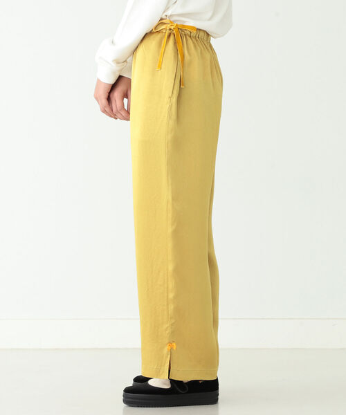 BEAMS BOY（ビームスボーイ）の「BEAMS BOY / サテン ベロアテープ イージー パンツ（その他パンツ・レディース・ブラウン/イエロー・ONE SIZE）」の13枚目の写真