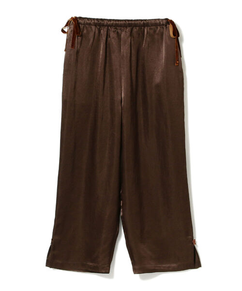 BEAMS BOY（ビームスボーイ）の「BEAMS BOY / サテン ベロアテープ イージー パンツ（その他パンツ・レディース・ブラウン/イエロー・ONE SIZE）」の15枚目の写真