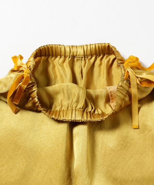 BEAMS BOY（ビームスボーイ）の「BEAMS BOY / サテン ベロアテープ イージー パンツ（その他パンツ・レディース・ブラウン/イエロー・ONE SIZE）」の22枚目の写真