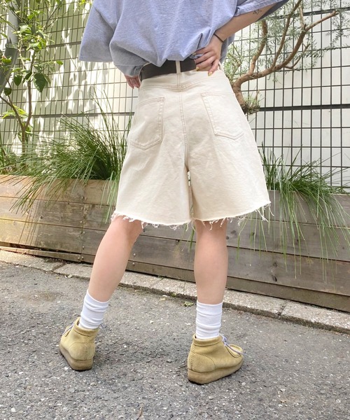 WHO'S WHO gallery（フーズフーギャラリー）の「ボーイキュロット（デニムパンツ・レディース・ブラック/サックスブルー/ブルー/キナリ・FREE）」の13枚目の写真