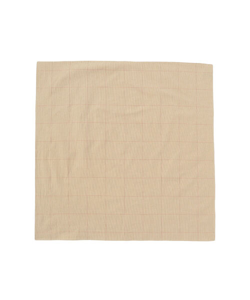 BEAMS LIGHTS（ビームスライツ）の「BEAMS LIGHTS / チェック柄 バンダナ（バンダナ/スカーフ・メンズ・ブラック/ベージュ・ONE SIZE）」の2枚目の写真