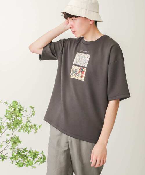 SENSE OF PLACE by URBAN RESEARCH（センスオブプレイスバイアーバンリサーチ）の「『別注』グラフィックアートTシャツ B（Tシャツ/カットソー・メンズ・ホワイト/チャコールグレー/ライトベージュ・MEDIUM/LARGE）」の10枚目の写真