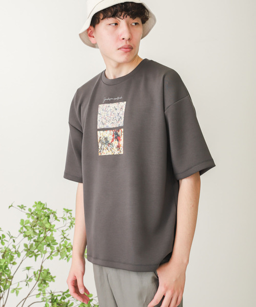 SENSE OF PLACE by URBAN RESEARCH（センスオブプレイスバイアーバンリサーチ）の「『別注』グラフィックアートTシャツ B（Tシャツ/カットソー・メンズ・ホワイト/チャコールグレー/ライトベージュ・MEDIUM/LARGE）」の11枚目の写真