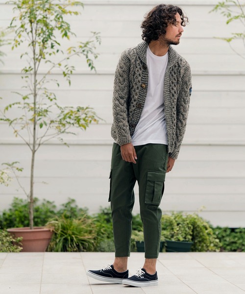 CAMBIO（カンビオ）の「mcg2853 - 【HIMALAYAN CLIMBER'S HAND-KNIT別注】手編みカーデ（カーディガン/ボレロ・メンズ・コーラルピンク/サックスブルー/アイボリー/ブラック/ブラウン/ベージュ系その他・L/M/XL）」の20枚目の写真