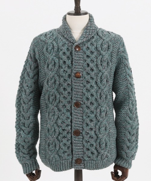 CAMBIO（カンビオ）の「mcg2853 - 【HIMALAYAN CLIMBER'S HAND-KNIT別注】手編みカーデ（カーディガン/ボレロ・メンズ・コーラルピンク/サックスブルー/アイボリー/ブラック/ブラウン/ベージュ系その他・L/M/XL）」の19枚目の写真