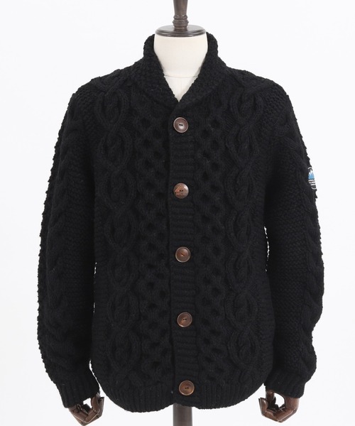 CAMBIO（カンビオ）の「mcg2853 - 【HIMALAYAN CLIMBER'S HAND-KNIT別注】手編みカーデ（カーディガン/ボレロ・メンズ・コーラルピンク/サックスブルー/アイボリー/ブラック/ブラウン/ベージュ系その他・L/M/XL）」の12枚目の写真