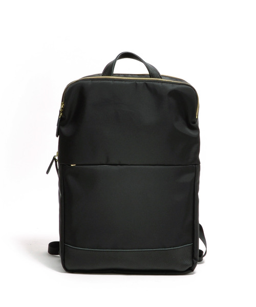 perche(ペルケ)の「ペルケ perche / ナイロン×牛革PCリュック(バックパック/リュック・レディース・ライトグレー/オリーブ/ベージュ系その他/ブラック・FREE)」の16枚目の写真