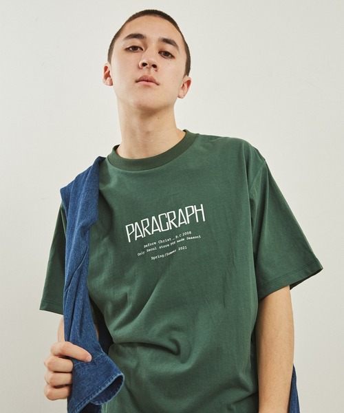Paragraph(パラグラフ)の「WEGO/Paragraph ロゴビッグTシャツ(Tシャツ/カットソー・メンズ・ホワイト/ブラック/ダークグリーン/杢グレー/ライトパープル・FREE)」の2枚目の写真