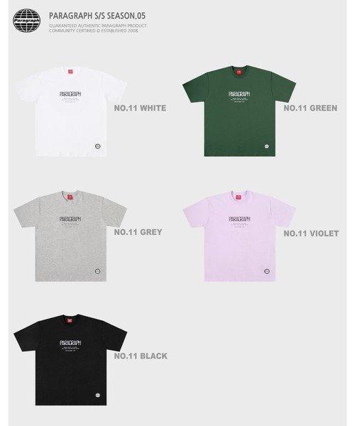 Paragraph(パラグラフ)の「WEGO/Paragraph ロゴビッグTシャツ(Tシャツ/カットソー・メンズ・ホワイト/ブラック/ダークグリーン/杢グレー/ライトパープル・FREE)」の10枚目の写真