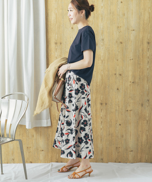 URBAN RESEARCH ROSSO（アーバンリサーチロッソ）の「『一部WEB限定カラー』SUVINコットンクルーネックTシャツ（Tシャツ/カットソー・レディース・ホワイト/チャコールグレー/ライトグレー/ネイビー/ミント/ライトピンク・FREE）」の22枚目の写真