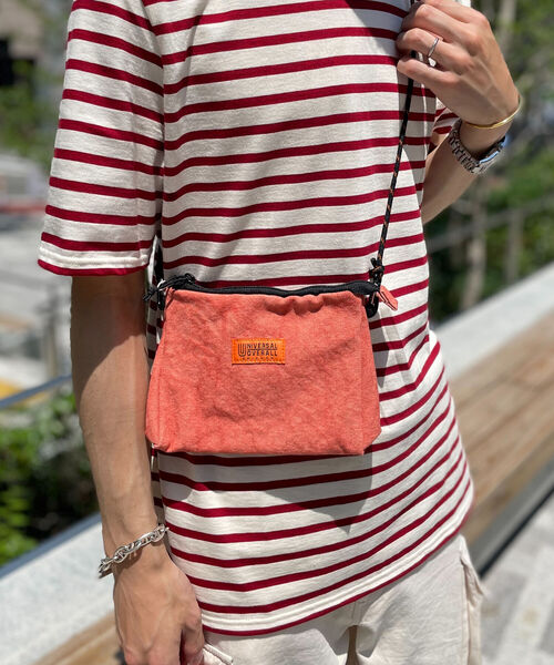 UNIVERSAL OVERALL（ユニバーサルオーバーオール）の「【UNIVERSAL OVERALL/ユニバーサルオーバーオール】 タイダイデルタサコッチ【UVO-043】（ショルダーバッグ・メンズ・ピンク/ブルー/レッド・FREE）」の7枚目の写真