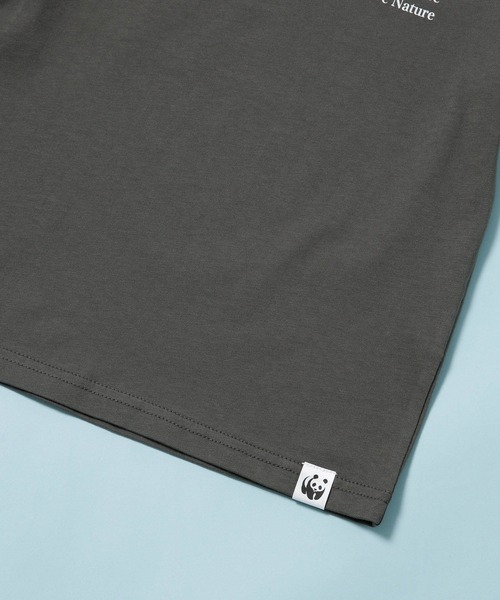 NANO universe（ナノユニバース）の「《WEB限定》WWF ANIMAL Tシャツ 半袖 2（Tシャツ/カットソー・キッズ・ライトカーキ/ホワイト/ライトベージュ/スミクロ・120/110/100）」の11枚目の写真