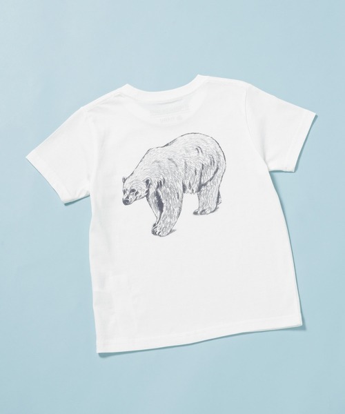 NANO universe（ナノユニバース）の「《WEB限定》WWF ANIMAL Tシャツ 半袖 2（Tシャツ/カットソー・キッズ・ライトカーキ/ホワイト/ライトベージュ/スミクロ・120/110/100）」の12枚目の写真