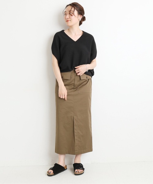 chimmy様　IENAコクーンニット IENA（イエナ）の「コットンストレッチ コクーンVネックプル