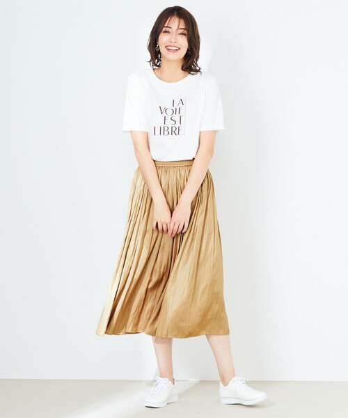ANY SIS(エニィスィス)の「【UVケア】グラフィックロゴ Tシャツ(Tシャツ/カットソー・レディース・ホワイト系/ダークブラウン系/ネイビー系・0)」の19枚目の写真