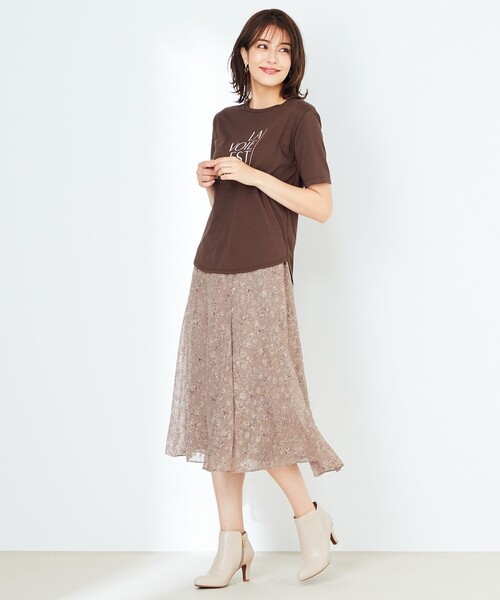 ANY SIS(エニィスィス)の「【UVケア】グラフィックロゴ Tシャツ(Tシャツ/カットソー・レディース・ホワイト系/ダークブラウン系/ネイビー系・0)」の16枚目の写真