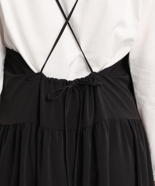 INED（イネド）の「ロングキャミワンピース（ワンピース・レディース・ブラック/モカ・9号）」の14枚目の写真