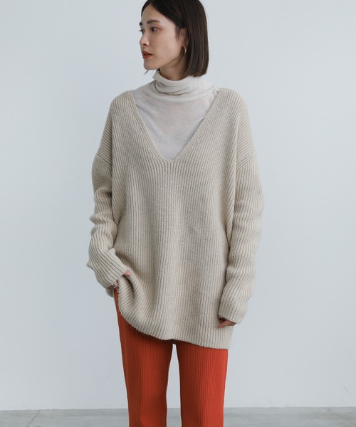 select MOCA(セレクトモカ)の「シンプルリブリラックスカラーパンツ(スラックス・レディース・ブラック/オリーブ/ブルーグレー/ダークラベンダー/テラコッタ・SMALL/MEDIUM/LARGE)」の22枚目の写真