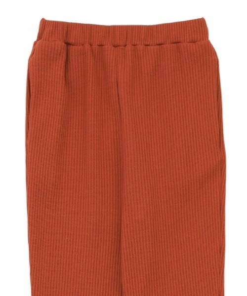 select MOCA(セレクトモカ)の「シンプルリブリラックスカラーパンツ(スラックス・レディース・ブラック/オリーブ/ブルーグレー/ダークラベンダー/テラコッタ・SMALL/MEDIUM/LARGE)」の9枚目の写真