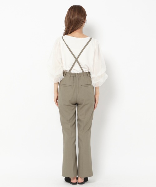 mysty woman(ミスティウーマン)の「サスツキセンタープレスパンツ 218054(スラックス・レディース・ダークブラウン/カーキ/オレンジ/ライトブラウン/ダークグリーン/ブラック・FREE)」の13枚目の写真