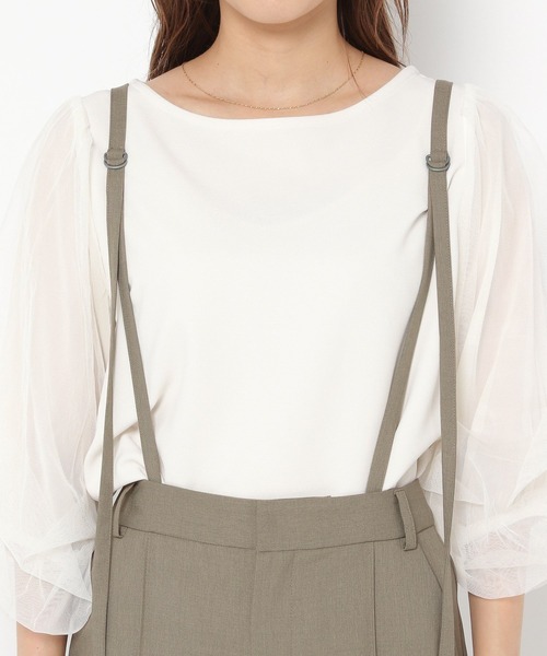 mysty woman(ミスティウーマン)の「サスツキセンタープレスパンツ 218054(スラックス・レディース・ダークブラウン/カーキ/オレンジ/ライトブラウン/ダークグリーン/ブラック・FREE)」の14枚目の写真