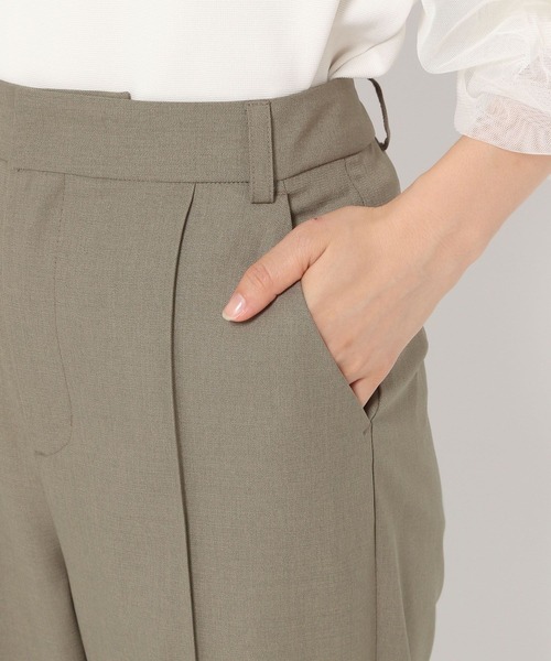 mysty woman(ミスティウーマン)の「サスツキセンタープレスパンツ 218054(スラックス・レディース・ダークブラウン/カーキ/オレンジ/ライトブラウン/ダークグリーン/ブラック・FREE)」の20枚目の写真