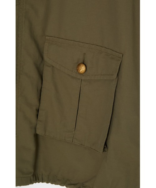 MOUSSY（マウジー）の「SLEEVELESS UTILITY ジャケット（ミリタリージャケット・レディース・カーキ/ベージュ・FREE）」の14枚目の写真