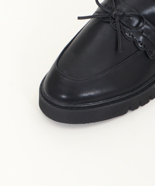 axes femme（アクシーズファム）の「タンクソールスカラローファー（ローファー・レディース・ブラック/ブラウン・LARGE/MEDIUM）」の8枚目の写真