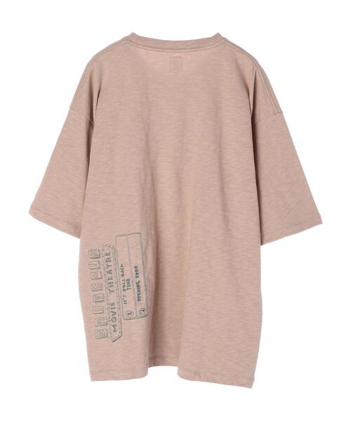 SEVENDAYS=SUNDAY(セブンデイズサンデイ)の「ドライブインシアター刺繍5分袖TEE *(Tシャツ/カットソー・レディース・オフホワイト/ブラック/グリーン/ブルー・L/M)」の8枚目の写真