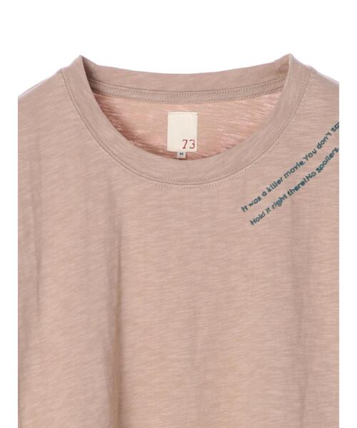 SEVENDAYS=SUNDAY(セブンデイズサンデイ)の「ドライブインシアター刺繍5分袖TEE *(Tシャツ/カットソー・レディース・オフホワイト/ブラック/グリーン/ブルー・L/M)」の6枚目の写真