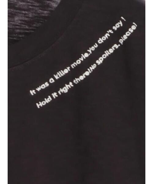 SEVENDAYS=SUNDAY(セブンデイズサンデイ)の「ドライブインシアター刺繍5分袖TEE *(Tシャツ/カットソー・レディース・オフホワイト/ブラック/グリーン/ブルー・L/M)」の18枚目の写真