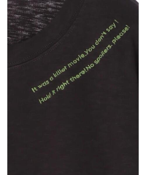 SEVENDAYS=SUNDAY(セブンデイズサンデイ)の「ドライブインシアター刺繍5分袖TEE *(Tシャツ/カットソー・レディース・オフホワイト/ブラック/グリーン/ブルー・L/M)」の20枚目の写真