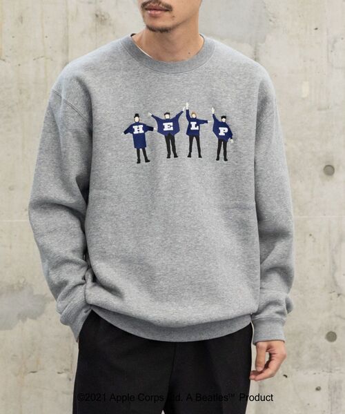 The Beatles（ザビートルズ）の「【WEB限定】SHIPS: THE BEATLES コラボレーション クルーネック スウェット 21FW（スウェット・メンズ・グレー/ネイビー/ブラック/グレー系その他・LARGE/SMALL/X-LARGE/MEDIUM）」の3枚目の写真