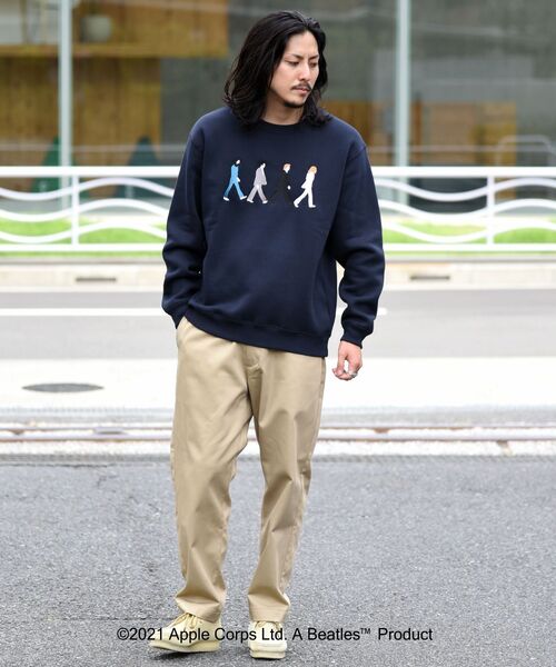 The Beatles（ザビートルズ）の「【WEB限定】SHIPS: THE BEATLES コラボレーション クルーネック スウェット 21FW（スウェット・メンズ・グレー/ネイビー/ブラック/グレー系その他・LARGE/SMALL/X-LARGE/MEDIUM）」の6枚目の写真
