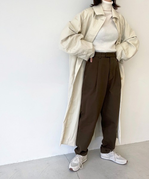 CANAL JEAN(キャナルジーン)の「RED CHOP WORKS コットンタックパンツ(その他パンツ・レディース・ブラック/ベージュ/ブラウン/ネイビー/カーキ/オフホワイト・38/36/34)」の20枚目の写真