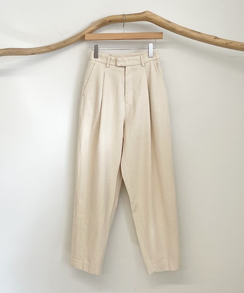 CANAL JEAN(キャナルジーン)の「RED CHOP WORKS コットンタックパンツ(その他パンツ・レディース・ブラック/ベージュ/ブラウン/ネイビー/カーキ/オフホワイト・38/36/34)」の14枚目の写真