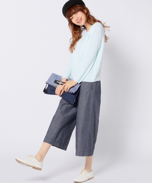 Another Edition(アナザーエディション)の「ガウチョパンツ/AEBC GAUCHO PT(その他パンツ・レディース・ネイビー/ライトブルー・MEDIUM/SMALL)」の11枚目の写真