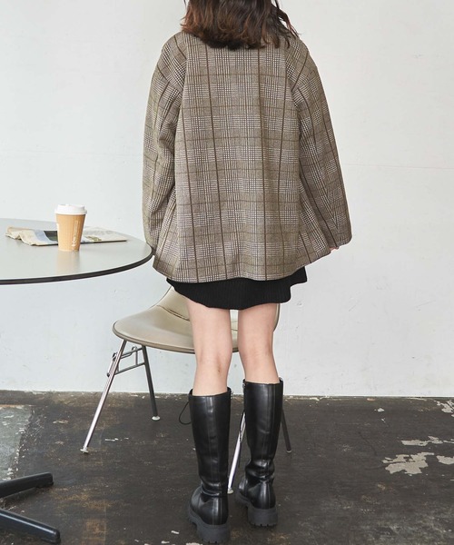 WEGO（ウィゴー）の「WEGO/メルトンダブルテーラードジャケット（テーラードジャケット・レディース・グリーン/ライトベージュ/ベージュ系その他2/ブラック/ブラック系その他2・FREE）」の15枚目の写真