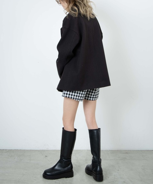 WEGO（ウィゴー）の「WEGO/メルトンダブルテーラードジャケット（テーラードジャケット・レディース・グリーン/ライトベージュ/ベージュ系その他2/ブラック/ブラック系その他2・FREE）」の17枚目の写真