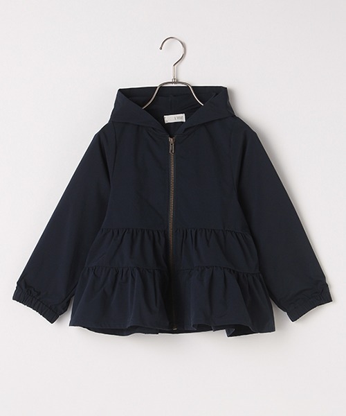 b・ROOM(ビールーム)の「ペプラムマウンテンパーカ(マウンテンパーカー・キッズ・ネイビー/カーキ/ライトピンク/ベージュ・110cm/130cm/120cm/90cm/100cm)」の3枚目の写真