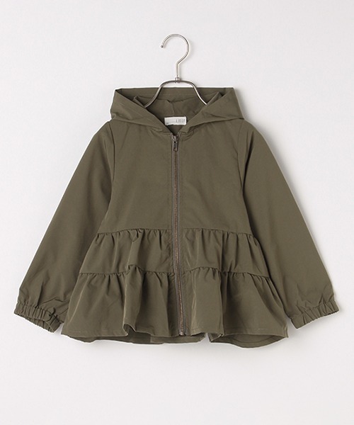 b・ROOM(ビールーム)の「ペプラムマウンテンパーカ(マウンテンパーカー・キッズ・ネイビー/カーキ/ライトピンク/ベージュ・110cm/130cm/120cm/90cm/100cm)」の18枚目の写真