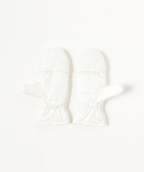 Ray BEAMS(レイビームス)の「Ray BEAMS / キルティング ミトン(手袋・レディース・ホワイト/ブラック/ベージュ・ONE SIZE)」の4枚目の写真