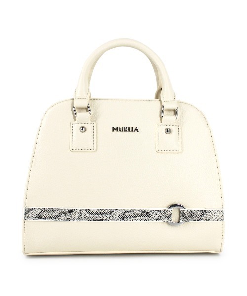 MURUA(ムルーア)の「MURUA (ムルーア) 2WAYハンドバッグ MR-B1025 PYTHON BELT(ハンドバッグ・レディース・ブラック/ベージュ/アイボリー・FREE)」の18枚目の写真