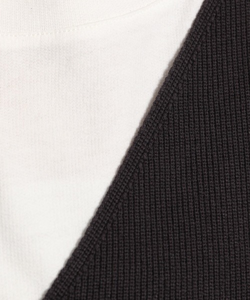 niko and...（ニコアンド）の「ニットベスト付きレイヤードセットプルオーバー（Tシャツ/カットソー・レディース・グリーン/スモーク/モカ・MEDIUM/LARGE）」の20枚目の写真