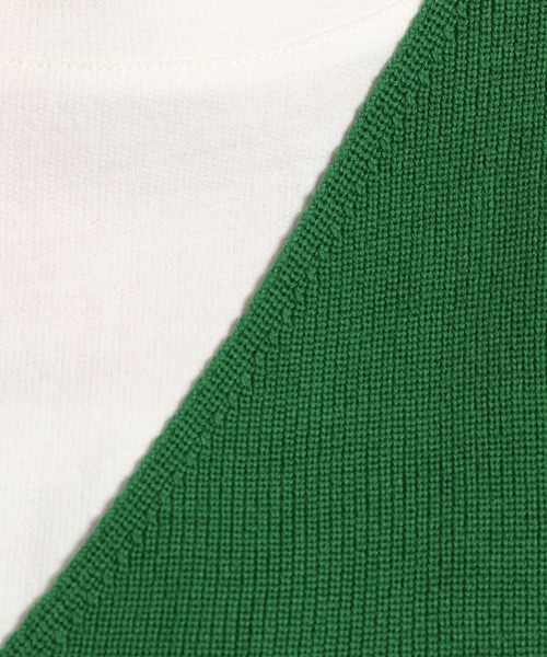 niko and...（ニコアンド）の「ニットベスト付きレイヤードセットプルオーバー（Tシャツ/カットソー・レディース・グリーン/スモーク/モカ・MEDIUM/LARGE）」の19枚目の写真