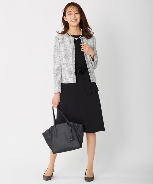 J.PRESS Ladies(J.プレス レディス)の「【洗える】ヴィーナスダブルクロス ワンピース(ワンピース・レディース・ブラック系/ネイビー系・XS)」の8枚目の写真