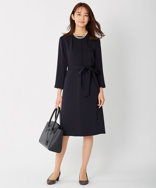 J.PRESS Ladies(J.プレス レディス)の「【洗える】ヴィーナスダブルクロス ワンピース(ワンピース・レディース・ブラック系/ネイビー系・XS)」の10枚目の写真