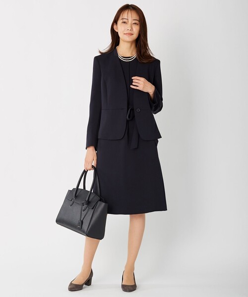 J.PRESS Ladies(J.プレス レディス)の「【洗える】ヴィーナスダブルクロス ワンピース(ワンピース・レディース・ブラック系/ネイビー系・XS)」の11枚目の写真